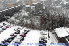Bagnaia abbandonata sotto la neve