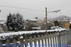 Bagnaia abbandonata sotto la neve