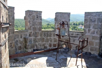 Bagnaia e villa Lante dall'alto della torre