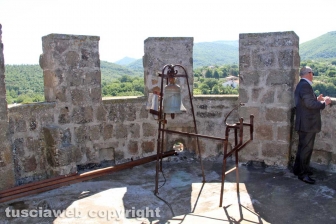 Bagnaia e villa Lante dall'alto della torre