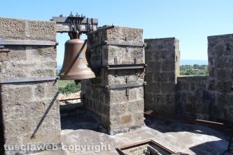 Bagnaia e villa Lante dall'alto della torre