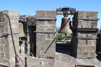 Bagnaia e villa Lante dall'alto della torre