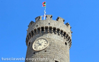 Bagnaia e villa Lante dall'alto della torre