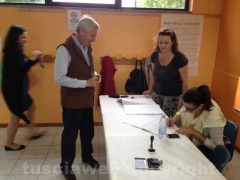 Leonardo Michelini al seggio