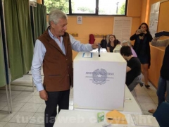 Leonardo Michelini al seggio