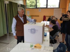 Leonardo Michelini al seggio