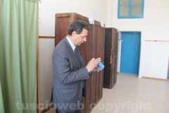 Giulio Marini al seggio