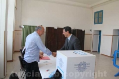 Giulio Marini al seggio