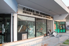 La banca distrutta dai ladri