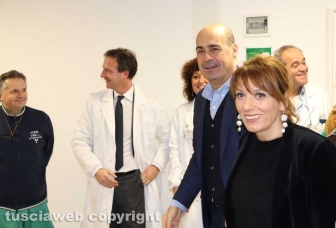 Viterbo - Belcolle - Nuove sale operatorie - Nicola Zingaretti e Daniela Donetti