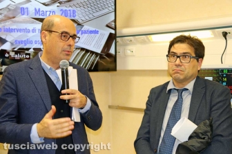 Viterbo - Belcolle - Nuove sale operatorie - D'Amato e Zingaretti