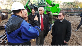 Benedizione al cantiere dell\'ascensore