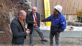 Benedizione al cantiere dell\'ascensore