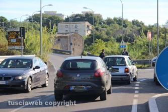 Bilico bloccato in via Genova