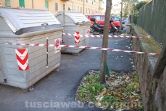 Bomba a mano in via Da Vinci