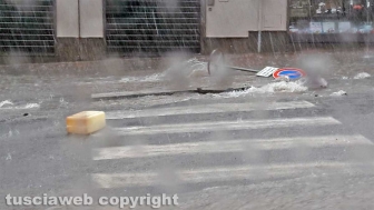 Bomba d'acqua e grandine, i danni