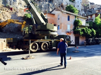 Bomba inesplosa, artificieri al lavoro