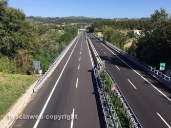 Orte - L\'A1 chiusa per le operazioni