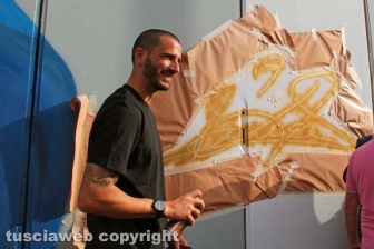 Sport - Calcio - Bonucci firma il "suo" murale
