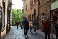 Turisti a Viterbo il 25 aprile