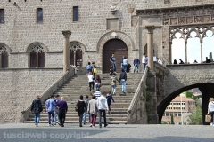 Turisti a Viterbo il 25 aprile