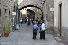 Turisti a Viterbo il 25 aprile
