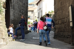 Turisti a Viterbo il 25 aprile