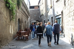 Turisti a Viterbo il 25 aprile