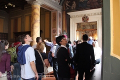 Turisti a Viterbo il 25 aprile