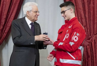 Sergio Mattarella e Andrea Ciarrocchi