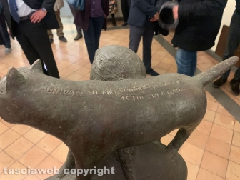Viterbo - Inaugurazione mostra e borsa per Alessio Paternesi all'università della Tuscia