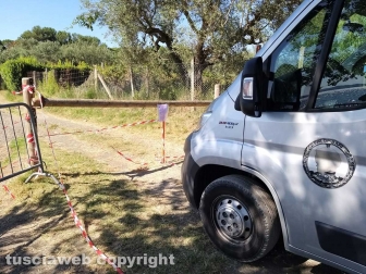 Montefiascone - Le operazioni di brillamento dell'ordigno bellico
