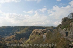 Una panoramica di Calcata