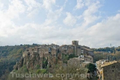 Una panoramica di Calcata