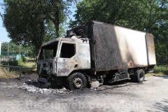 Camion in fiamme sulla Superstrada