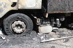 Camion in fiamme sulla Superstrada