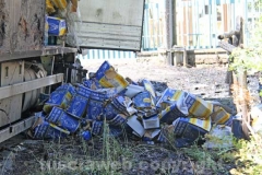 Camion in fiamme sulla Superstrada