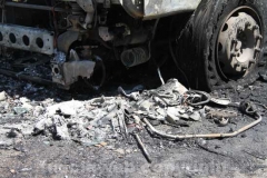 Camion in fiamme sulla Superstrada