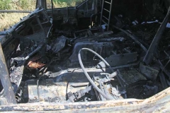 Camion in fiamme sulla Superstrada