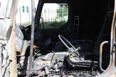Camion in fiamme sulla Superstrada