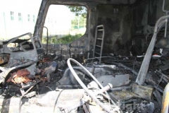 Camion in fiamme sulla Superstrada
