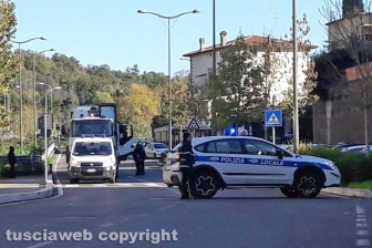 Camion in panne a via Genova