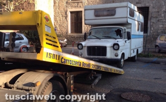 La rimozione del camper