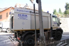 La protezione civile pulisce le strade di Canepina