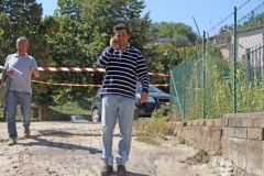 Il sindaco Maurizio Palozzi partecipa ai sopralluoghi