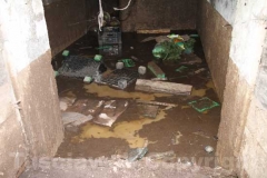 Il fango in una cantina