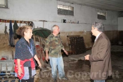 Il presidente della Provincia Marcello Meroi con i cittadini di Canepina