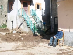 Il fango per le strade di Canepina