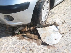 Il fango per le strade di Canepina