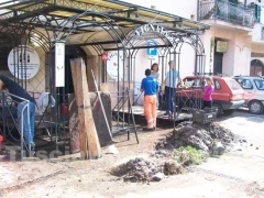 Il fango per le strade di Canepina